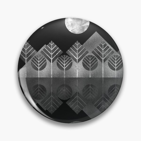 Item preview, Minimal Silver Geometric Landscape  designed and sold by k9printart.