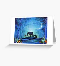 Elephant Walk Greeting Card