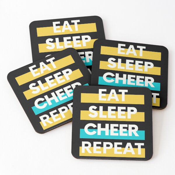 Item preview, Eat Sleep Cheer Repeat designed and sold by JooArtPrints  ★★★★★.