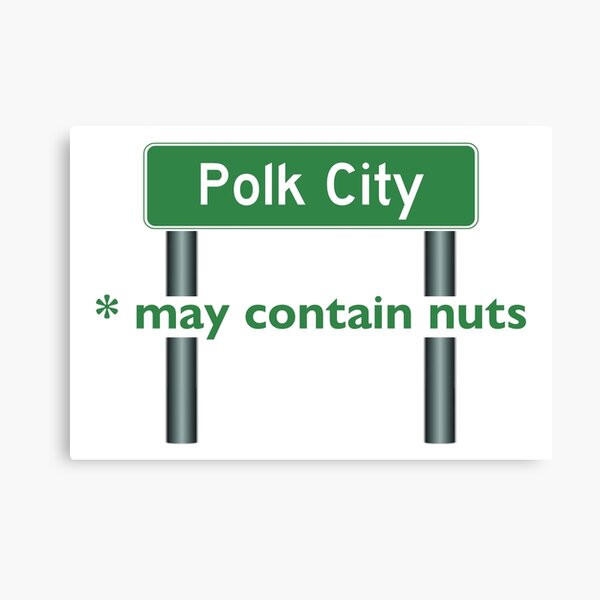 Polk City - May Contain Nuts Canvas Print