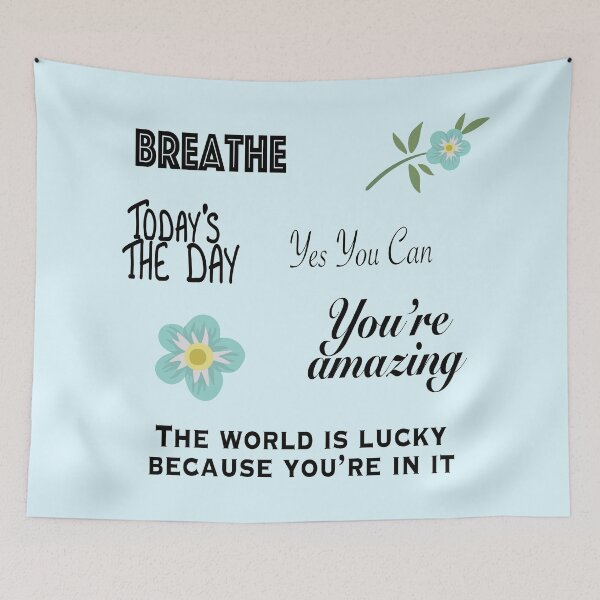 Item preview, Positive Mantras and Flowers designed and sold by NadyaCC.