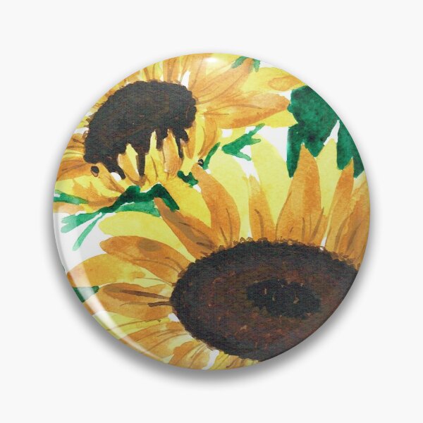 Artikelvorschau, Sonnenblumen-Aquarell-Druck entworfen und verkauft von DebsHeArtStudio.