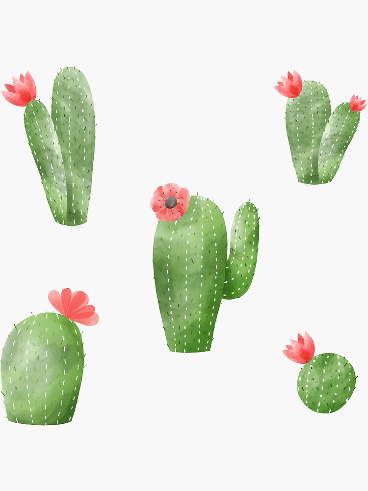 Thumbnail 3 of 3, Sticker, Cactus designed and sold by MatejaLukezic.
