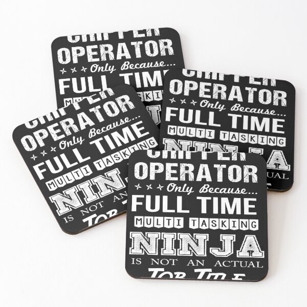 Item preview, Chipper Operator T Shirt - Multitasking Ninja Job Gift Item Tee designed and sold by cloyannett.