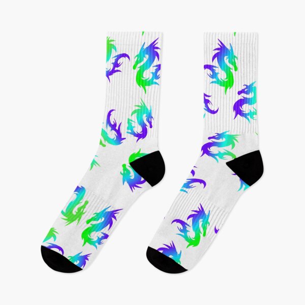 Aperçu de l'œuvre MOTIF DE DRAGON CHINOIS BLEU VERT COLORÉ ET FANTASTIQUE créée et vendue par samArtline.