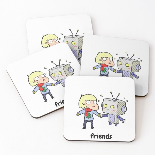 Item preview, I Am Friends With A Robot designed and sold by cutecosmos.