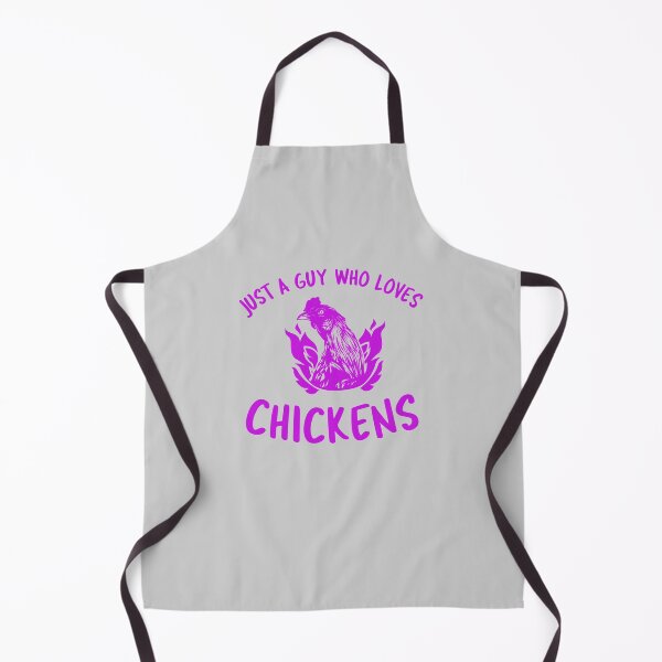 Item preview, Just A Guy Who Loves Chickens -funny chicken design in purple text designed and sold by katiekendall.