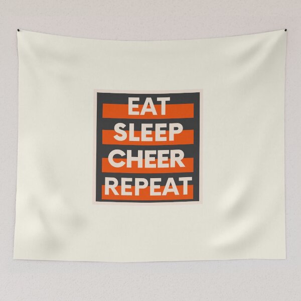 Item preview, Eat Sleep Cheer Repeat designed and sold by JooArtPrints  ★★★★★.