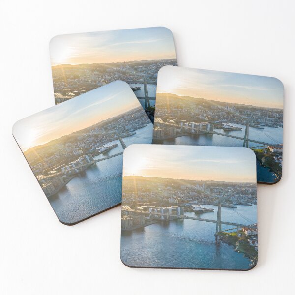 Item preview, Sunset in Stavanger Bridge Norway HDR designed and sold by Trendy Merch 90.