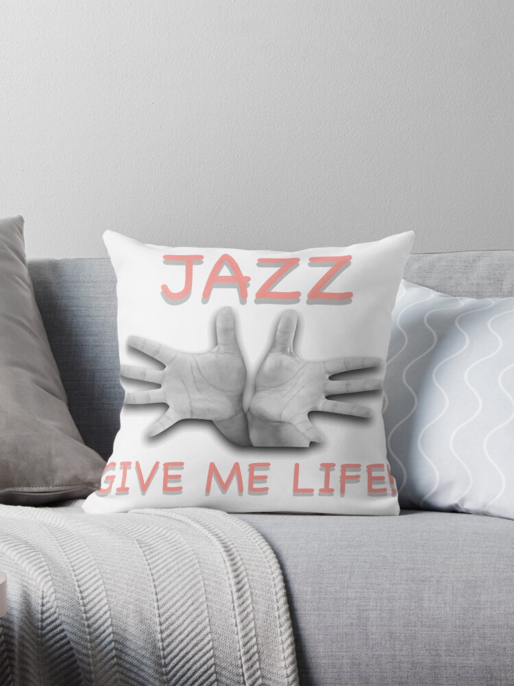 Thumbnail 1 of 4, Pillow, Jazz Hands Give Me Life designed and sold by SOLDANCE.