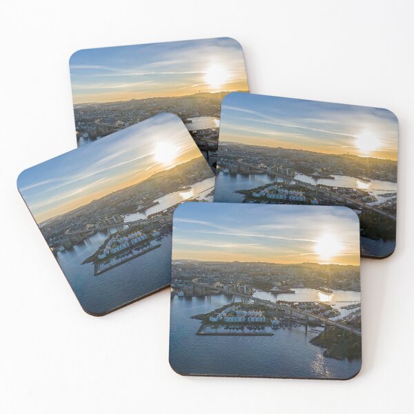 Item preview, Sunset in Stavanger Bridge Norway HDR designed and sold by Trendy Merch 90.