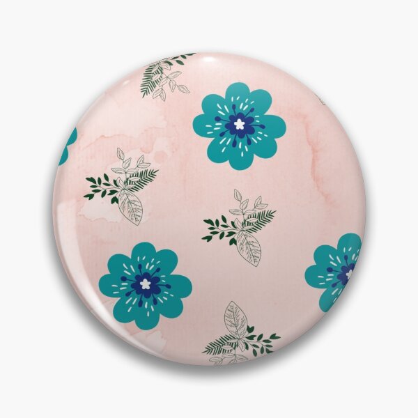 Item preview, blueish flowers  designed and sold by Mohini Sawant.
