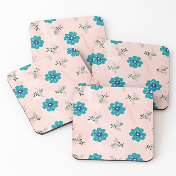 Item preview, blueish flowers  designed and sold by Mohini Sawant.