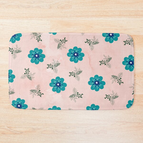 Item preview, blueish flowers  designed and sold by Mohini Sawant.