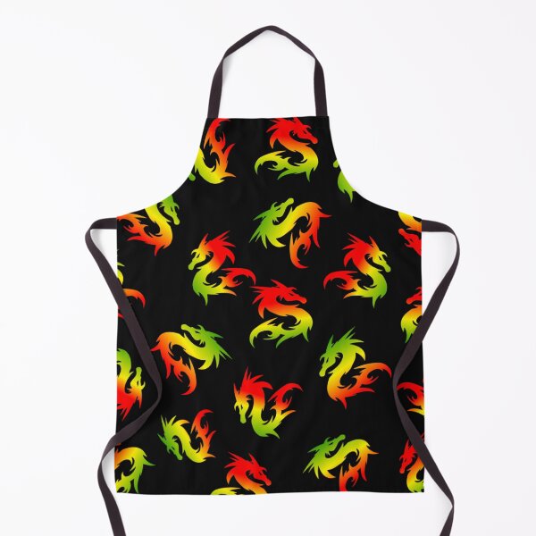 Item preview,  COLORFUL WHIMSICAL RED GREEN CHINESE DRAGON PATTERN designed and sold by samArtline.