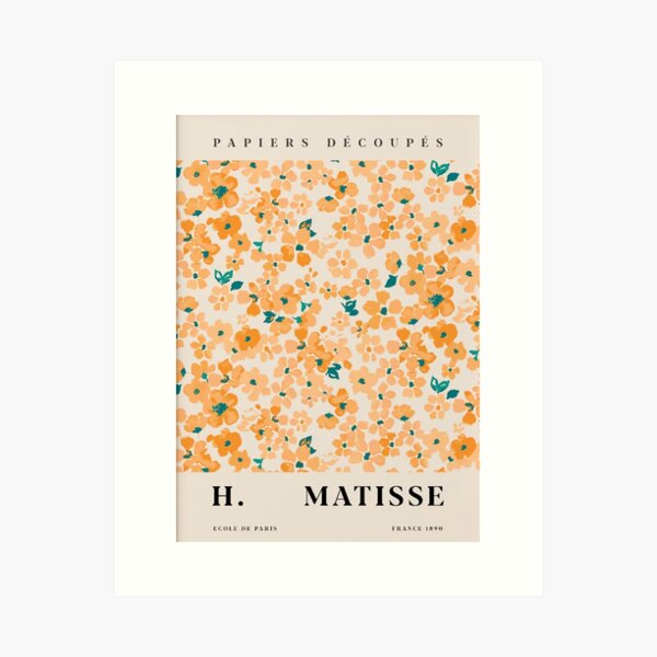 Flower Orange H Matisse Art Print