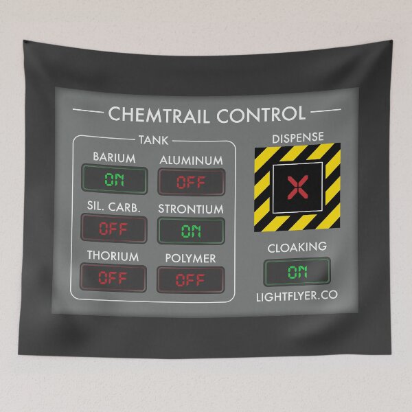 Item preview, Chemtrail Control Panel Cockpit Decal designed and sold by LightflyerCo.