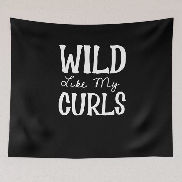 Item preview, Wild Like My Curls - Fuente blanca designed and sold by FavoriteSaint.