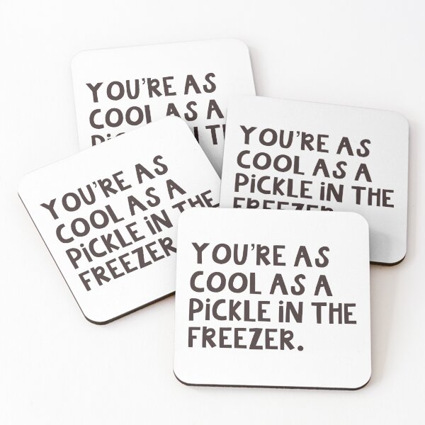 Item preview, You're as cool as a pickle in the freezer - Zahid quote from Atypical designed and sold by Monsterful Reads.
