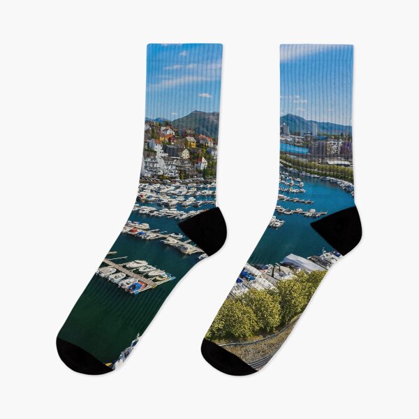 Item preview, Beutiful Quay with Boats In Stavanger, paradis brygge stavanger designed and sold by Trendy Merch 90.