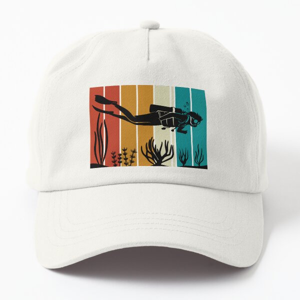 Good Girls Go Down Scuba Diving Retro Vintage Dad Hat