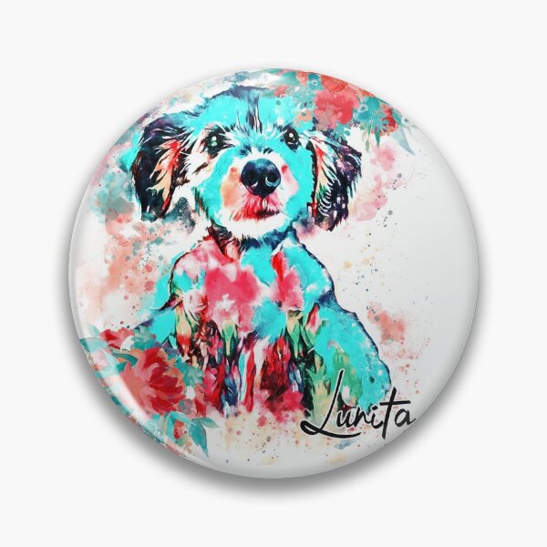 Item preview, Lunita Custom dog portrait  designed and sold by Nora Gad.