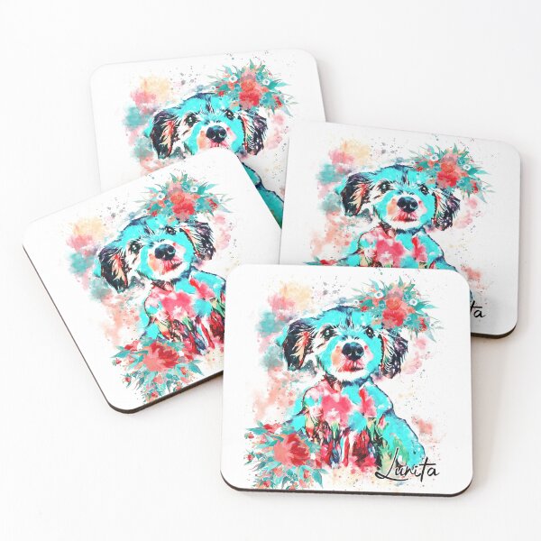 Item preview, Lunita Custom dog portrait  designed and sold by Nora Gad.