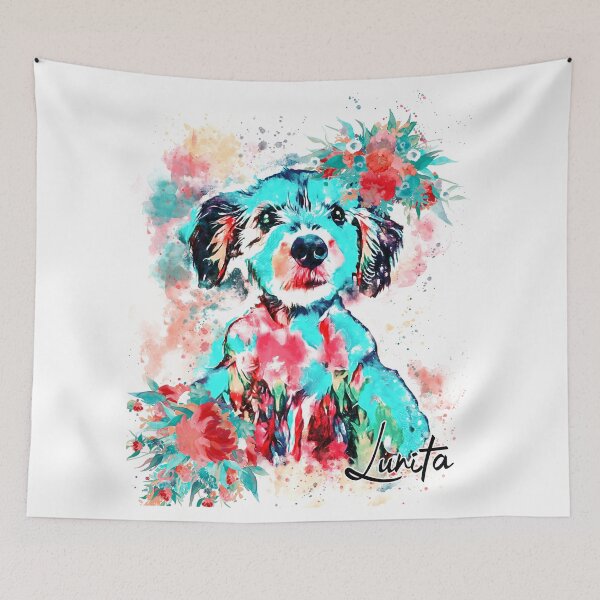 Item preview, Lunita Custom dog portrait  designed and sold by Nora Gad.