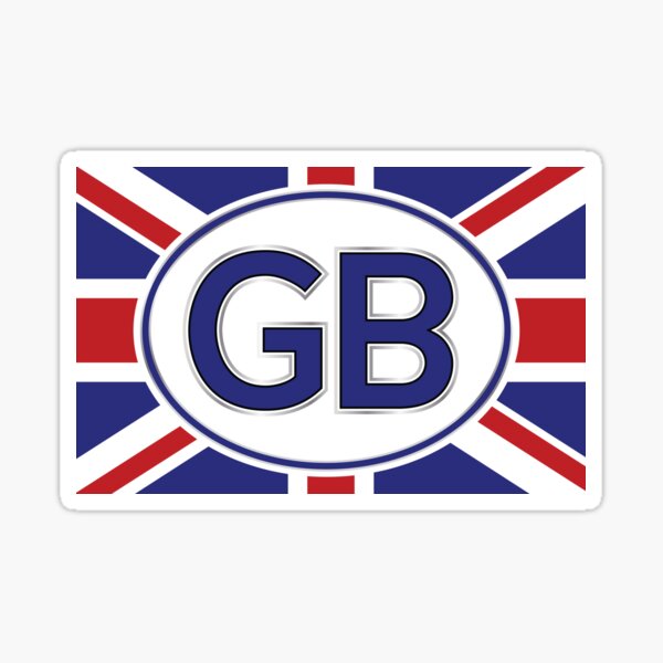 "GB Bumper " Sticker by Yorkiedesign Redbubble