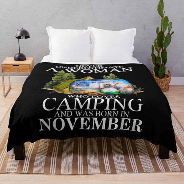Item preview, A Woman Who Loves Camping And Was Born In November  designed and sold by tashiav.