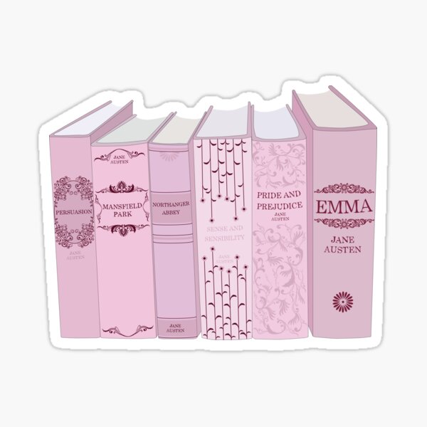 Item preview, Jane Austen,  Novels in Pink designed and sold by MissBennett.