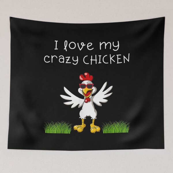 Item preview, Farming I Love My Crazy Chicken Funny Glasses Chick  designed and sold by tashiav.