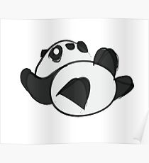 Tumbling Panda Bear Poster