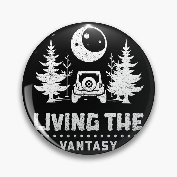 Item preview, Living the Vantasy Van Life Camping Árbol Bosque Luna designed and sold by Rene-Greff.