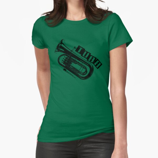 Label Me A Tuba (Black Lettering Fitted T-Shirt