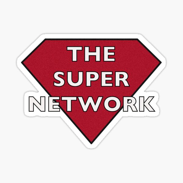 The Super Network Website Logo Sticker