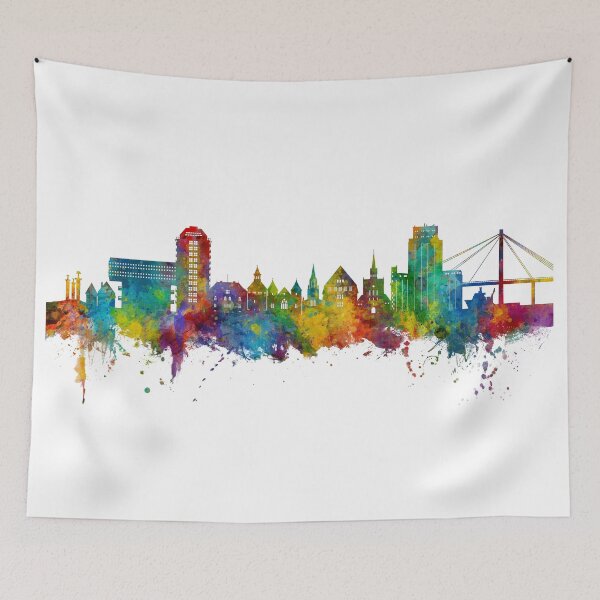 Item preview, Stavanger Norway Skyline designed and sold by ArtPrints.