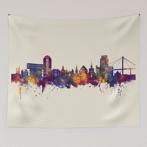 Item preview, Stavanger Norway Skyline designed and sold by ArtPrints.