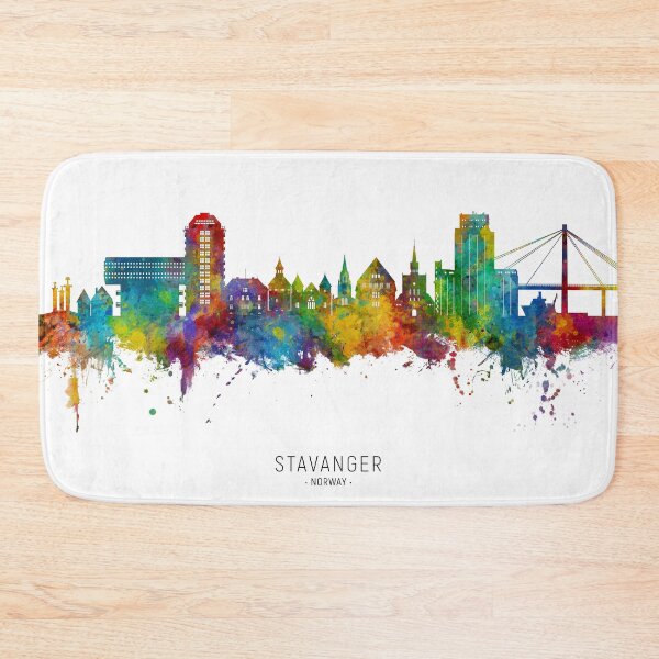 Item preview, Stavanger Norway Skyline designed and sold by ArtPrints.