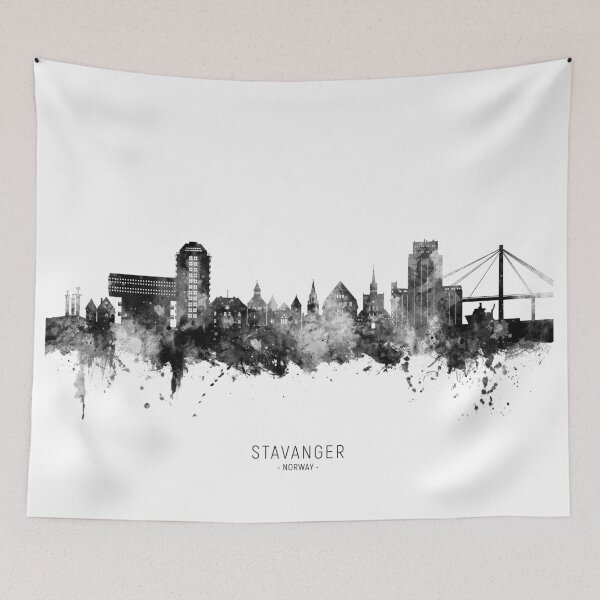 Item preview, Stavanger Norway Skyline designed and sold by ArtPrints.