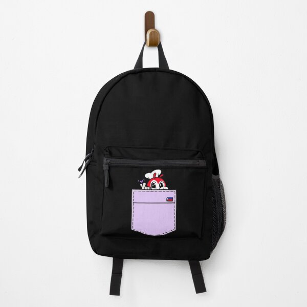 Item preview, CUTE JOLLIBEE ARMY PEEKING POCKET TEE BLACK designed and sold by aydapadi.
