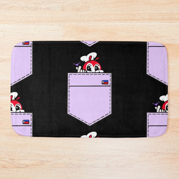 Item preview, CUTE JOLLIBEE ARMY PEEKING POCKET TEE BLACK  designed and sold by aydapadi.