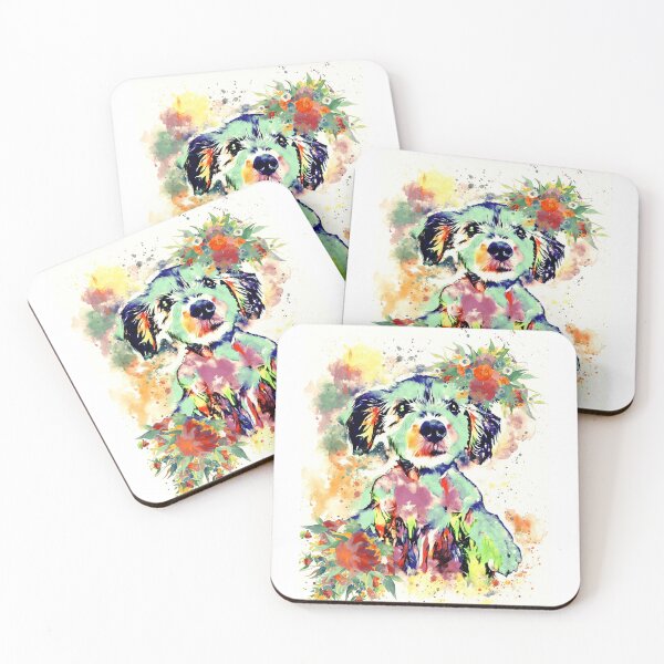 Item preview, Custom dog portrait  Watercolor 3 designed and sold by Nora Gad.