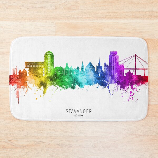 Item preview, Stavanger Norway Skyline designed and sold by ArtPrints.