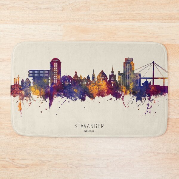 Item preview, Stavanger Norway Skyline designed and sold by ArtPrints.