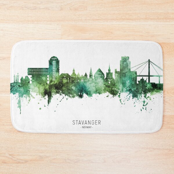 Item preview, Stavanger Norway Skyline designed and sold by ArtPrints.