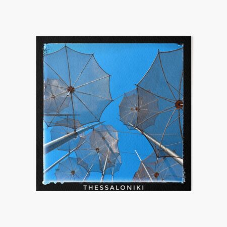 The Famous Umbrellas of TheCopyssaloniki Art Board Print