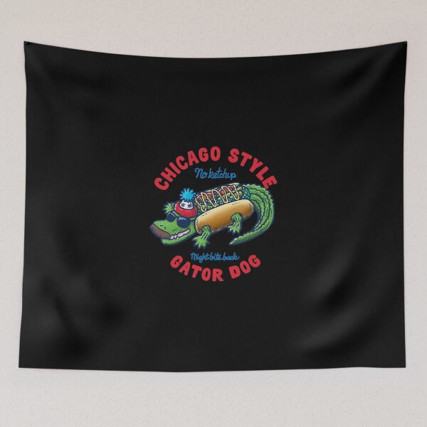Item preview, Da Chicago Gator Dog Text Tee  designed and sold by ledgemercy.