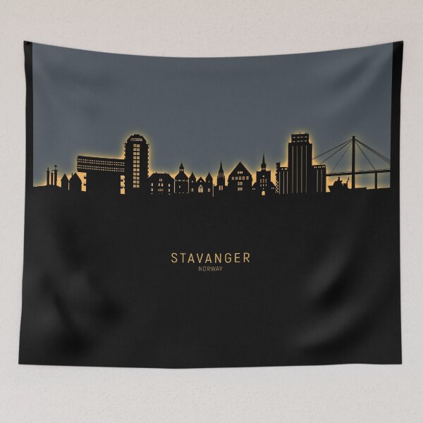 Item preview, Stavanger Norway Skyline designed and sold by ArtPrints.
