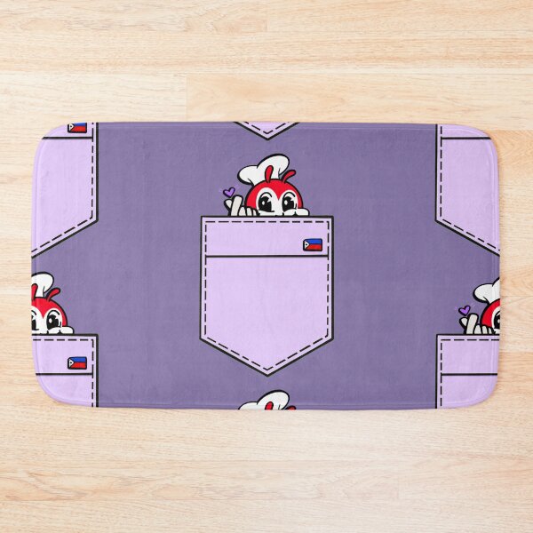 Item preview, CUTE JOLLIBEE ARMY PEEKING POCKET TEE PURPLE designed and sold by aydapadi.